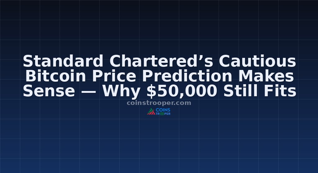 Standard Chartered’s Cautious Bitcoin Price Prediction Makes Sense — Why $50,000 Still Fits