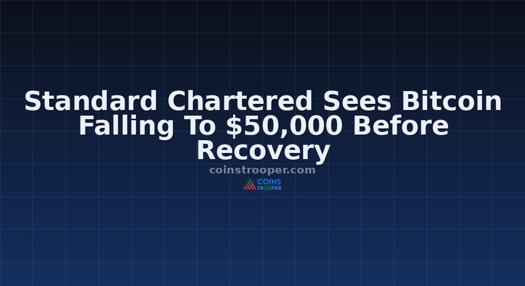 Standard Chartered Sees Bitcoin Falling To $50,000 Before Recovery