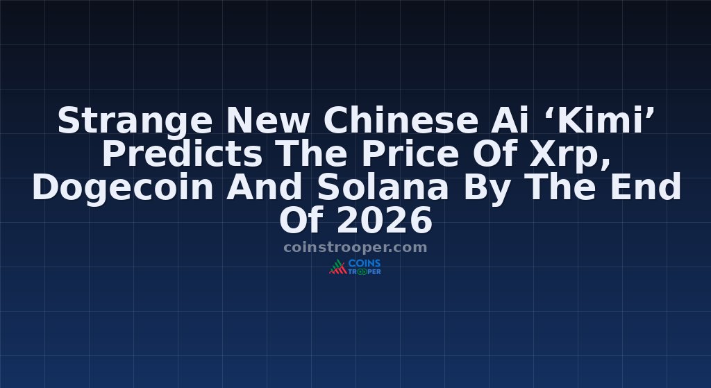 Strange New Chinese Ai ‘Kimi’ Predicts The Price Of Xrp, Dogecoin And Solana By The End Of 2026