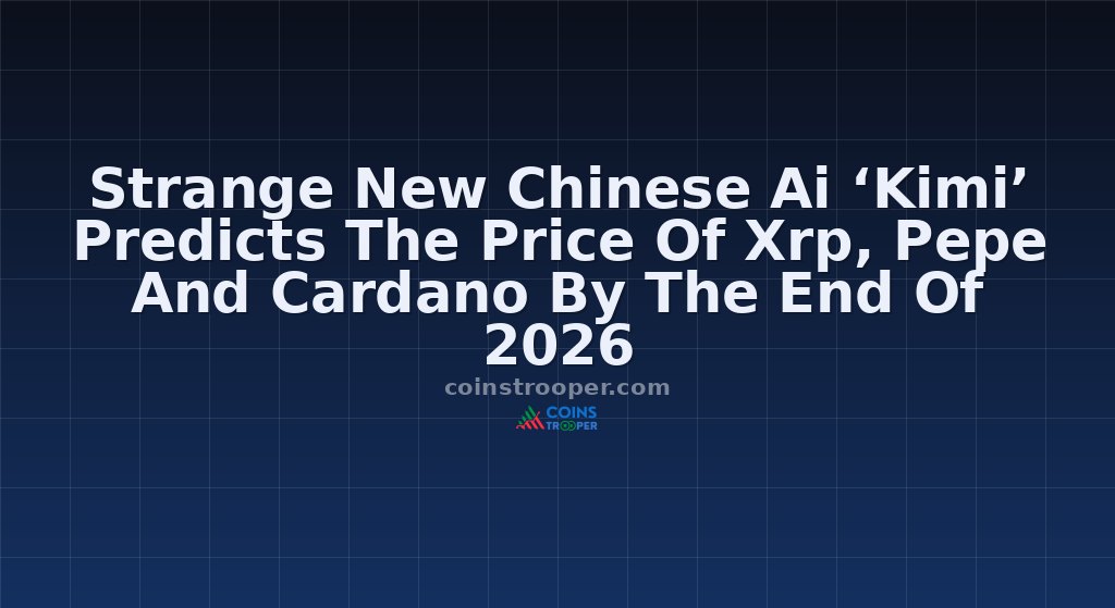 Strange New Chinese Ai ‘Kimi’ Predicts The Price Of Xrp, Pepe And Cardano By The End Of 2026