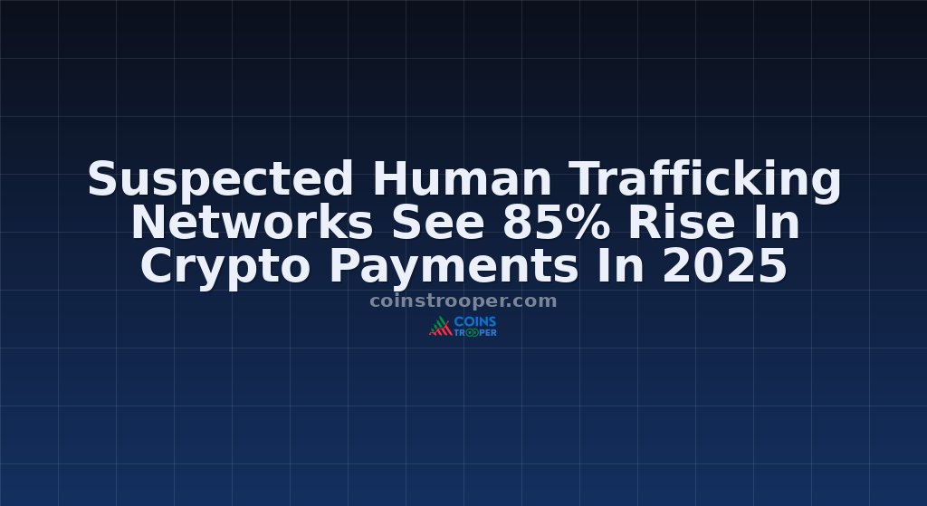 Suspected Human Trafficking Networks See 85% Rise In Crypto Payments In 2025