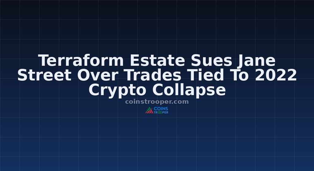 Terraform Estate Sues Jane Street Over Trades Tied To 2022 Crypto Collapse