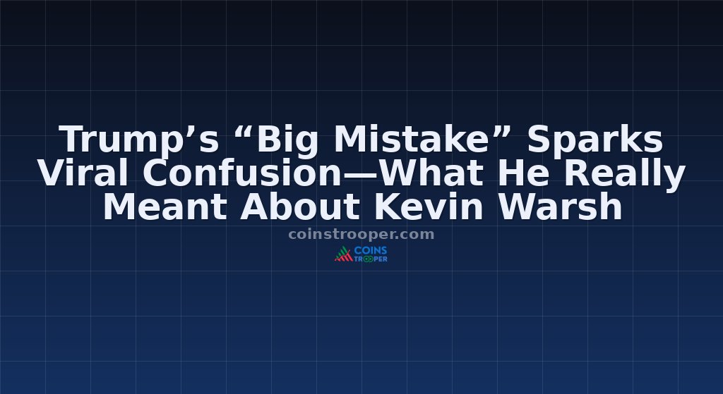 Trump’s “Big Mistake” Sparks Viral Confusion—What He Really Meant About Kevin Warsh