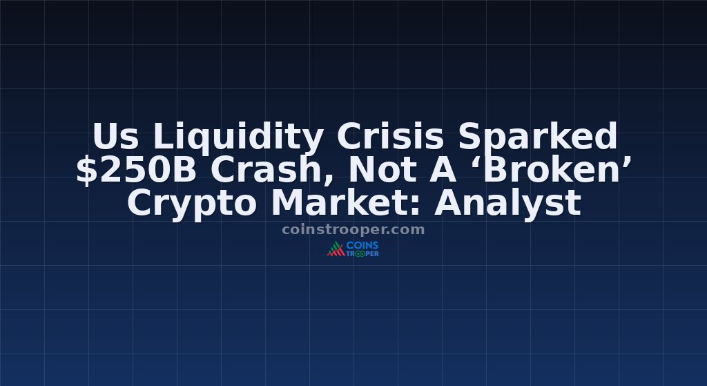 Us Liquidity Crisis Sparked $250B Crash, Not A ‘Broken’ Crypto Market: Analyst
