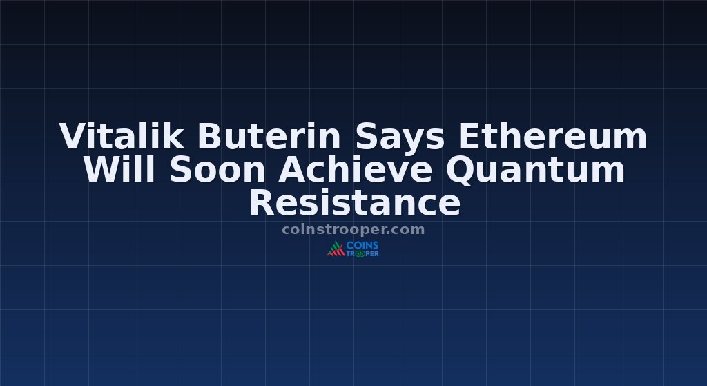 Vitalik Buterin Says Ethereum Will Soon Achieve Quantum Resistance
