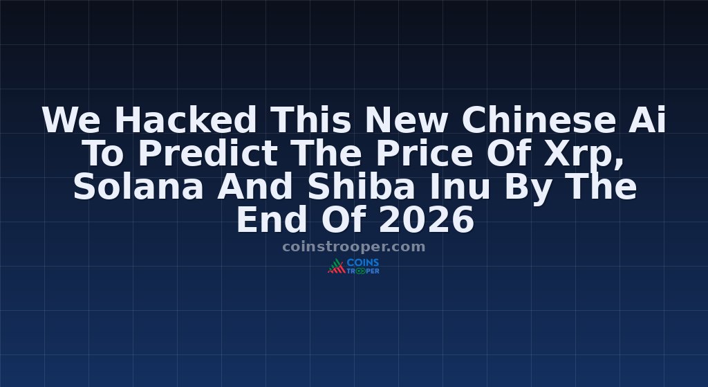We Hacked This New Chinese Ai To Predict The Price Of Xrp, Solana And Shiba Inu By The End Of 2026