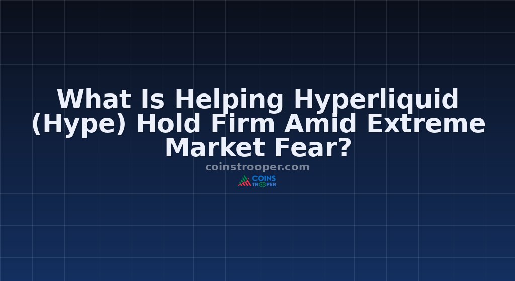 What Is Helping Hyperliquid (Hype) Hold Firm Amid Extreme Market Fear?
