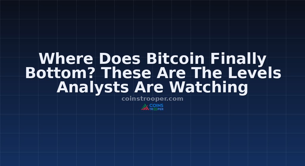 Where Does Bitcoin Finally Bottom? These Are The Levels Analysts Are Watching