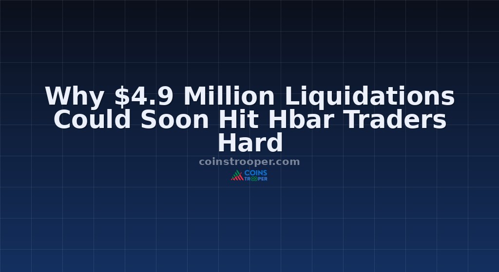 Why $4.9 Million Liquidations Could Soon Hit Hbar Traders Hard