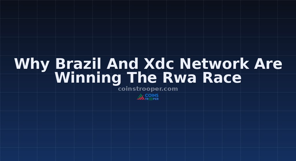 Why Brazil And Xdc Network Are Winning The Rwa Race