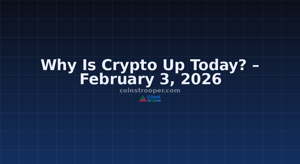 Why Is Crypto Up Today? – February 3, 2026