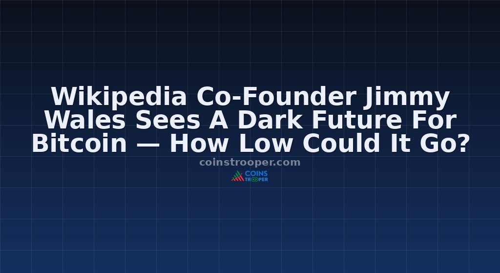 Wikipedia Co-Founder Jimmy Wales Sees A Dark Future For Bitcoin — How Low Could It Go?