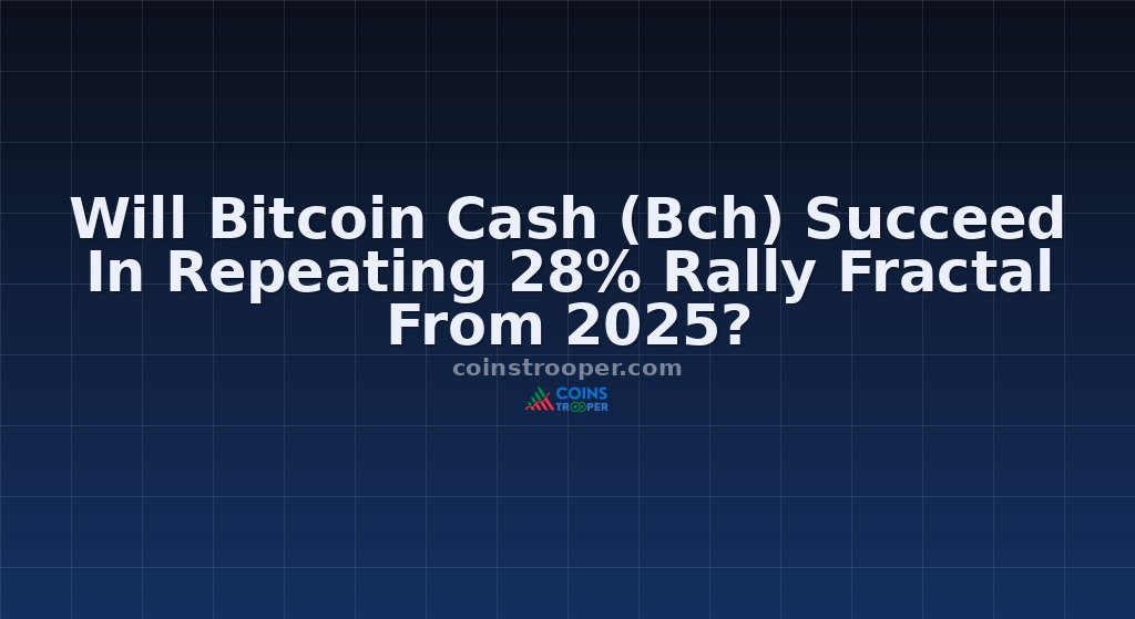 Will Bitcoin Cash (Bch) Succeed In Repeating 28% Rally Fractal From 2025?