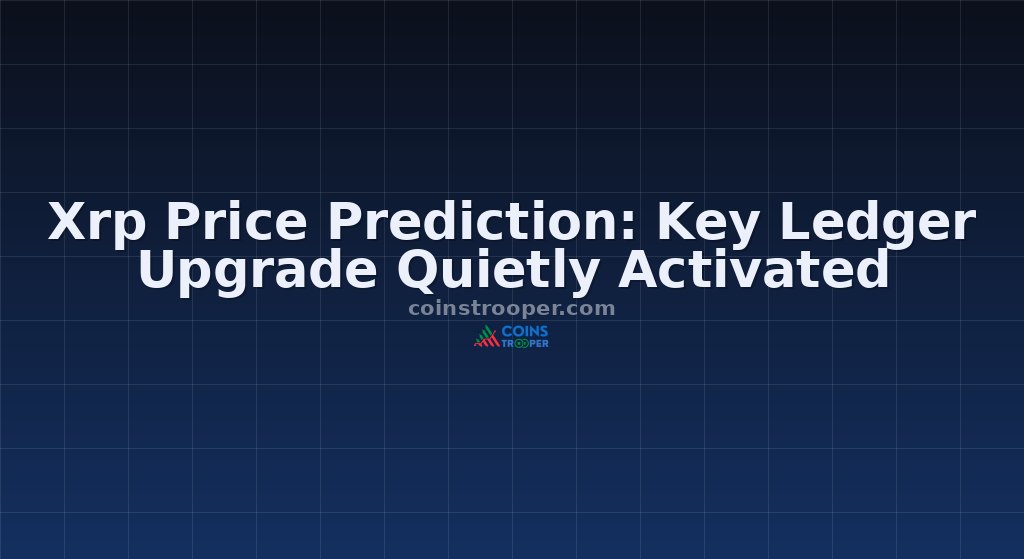 Xrp Price Prediction: Key Ledger Upgrade Quietly Activated
