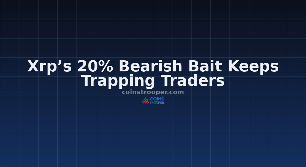 Xrp’s 20% Bearish Bait Keeps Trapping Traders