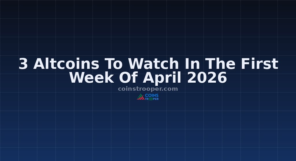 3 Altcoins To Watch In The First Week Of April 2026
