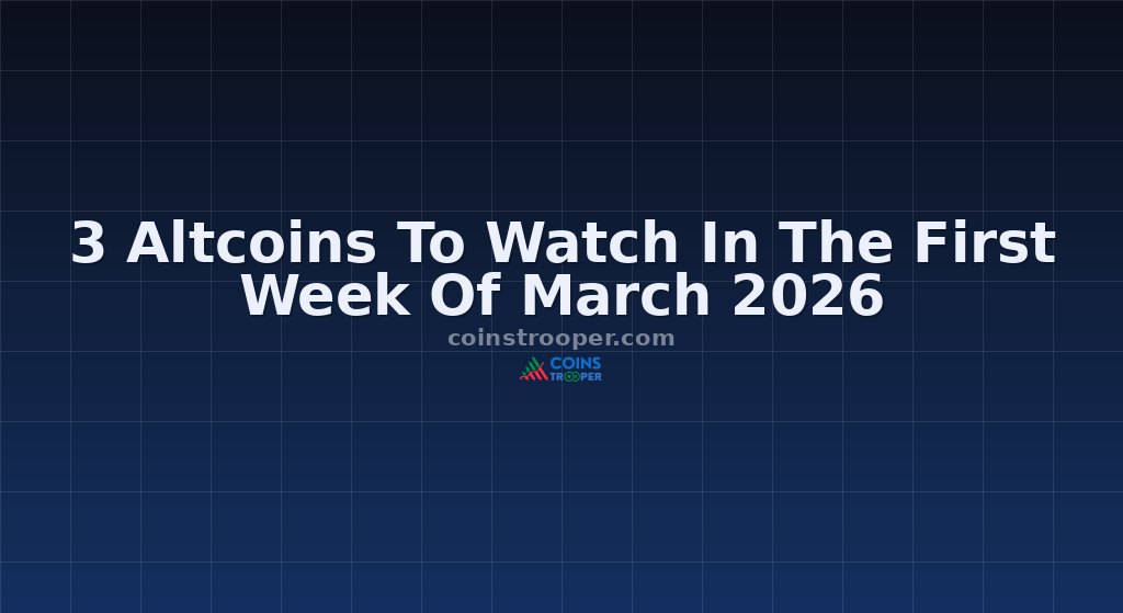 3 Altcoins To Watch In The First Week Of March 2026