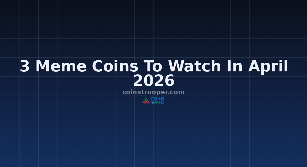 3 Meme Coins To Watch In April 2026