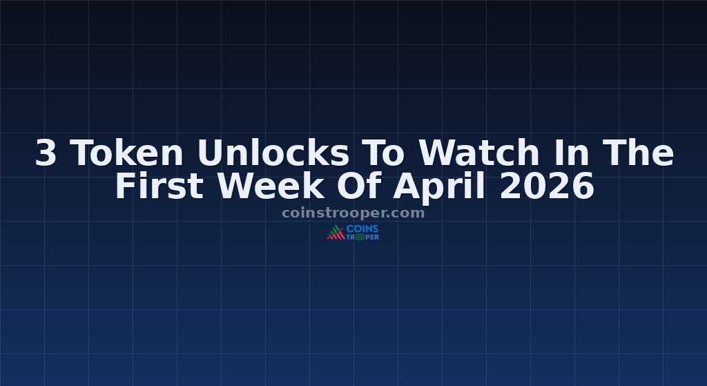 3 Token Unlocks To Watch In The First Week Of April 2026
