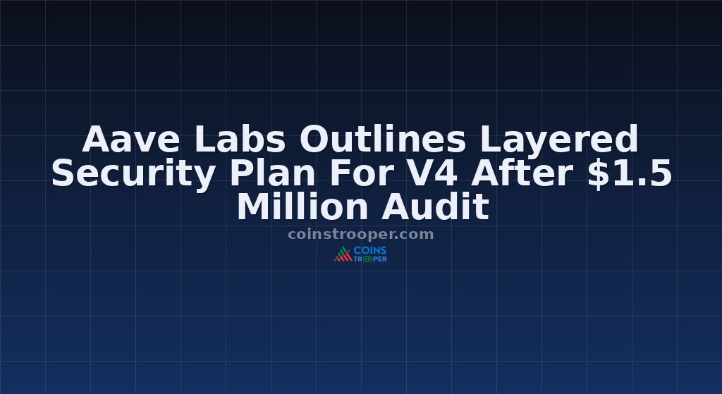 Aave Labs Outlines Layered Security Plan For V4 After $1.5 Million Audit