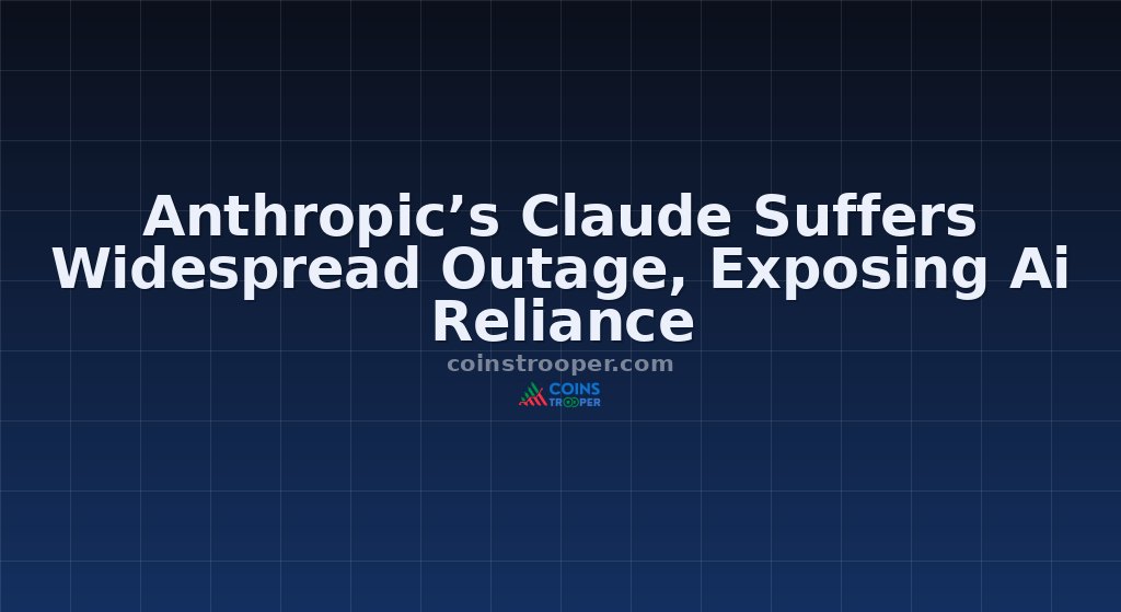 Anthropic’s Claude Suffers Widespread Outage, Exposing Ai Reliance