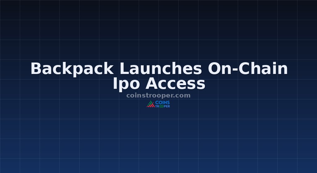 Backpack Launches On-Chain Ipo Access