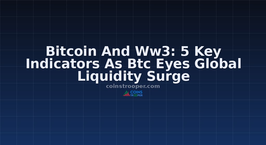 Bitcoin And Ww3: 5 Key Indicators As Btc Eyes Global Liquidity Surge