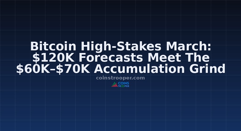 Bitcoin High-Stakes March: $120K Forecasts Meet The $60K–$70K Accumulation Grind