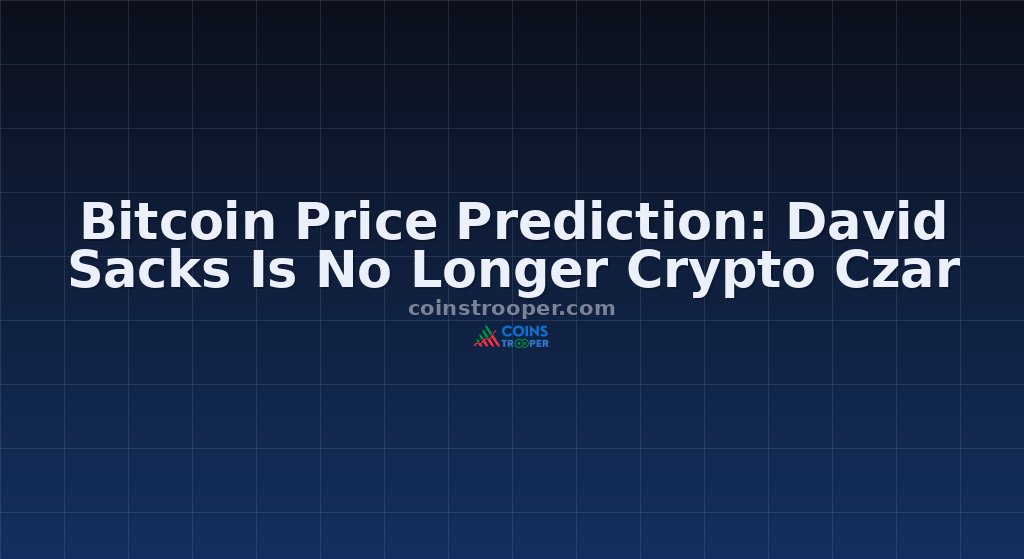Bitcoin Price Prediction: David Sacks Is No Longer Crypto Czar