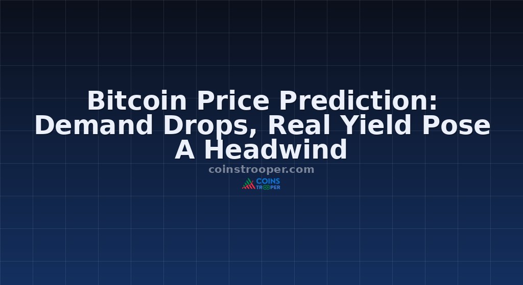 Bitcoin Price Prediction: Demand Drops, Real Yield Pose A Headwind