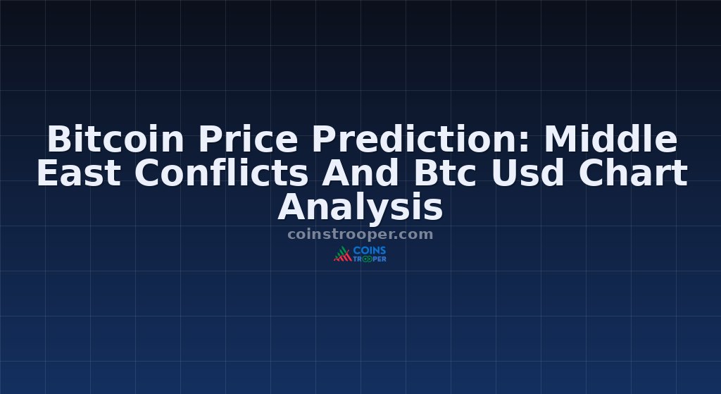 Bitcoin Price Prediction: Middle East Conflicts And Btc Usd Chart Analysis