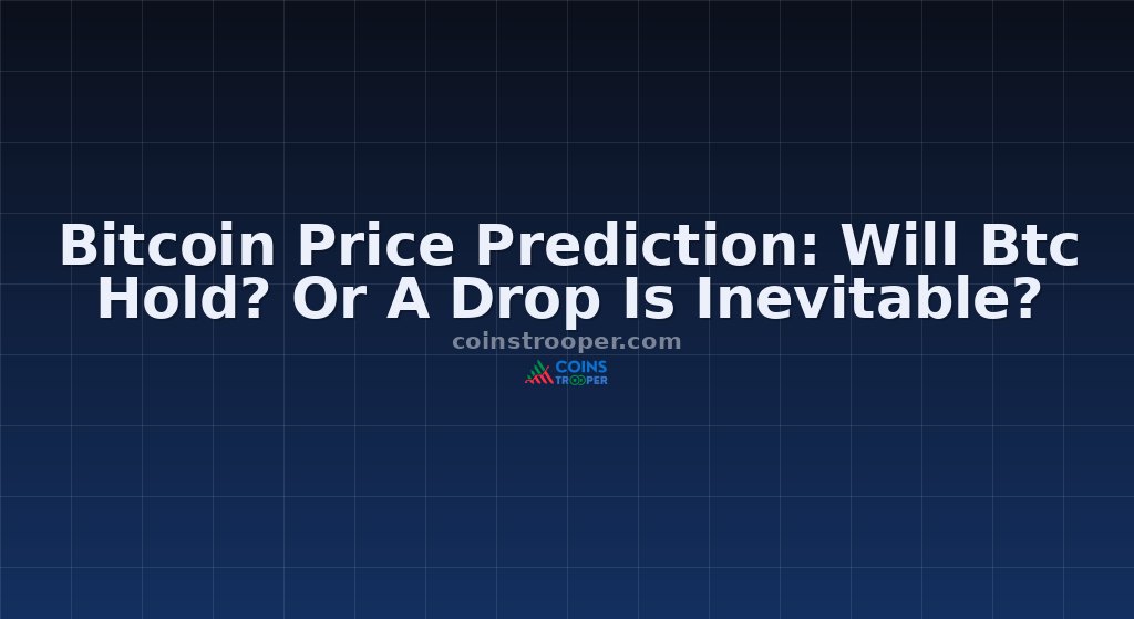 Bitcoin Price Prediction: Will Btc Hold? Or A Drop Is Inevitable?