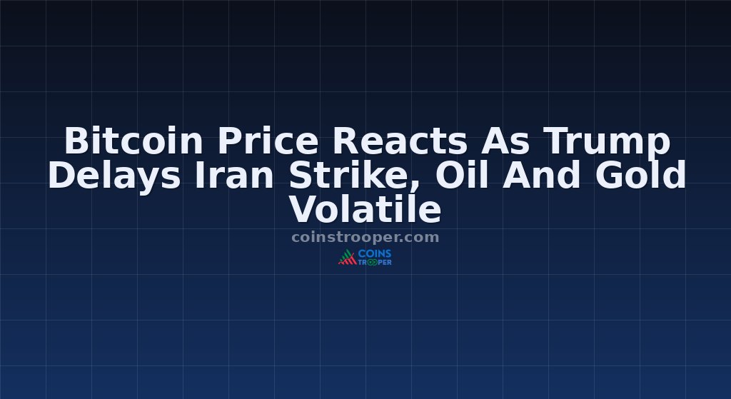 Bitcoin Price Reacts As Trump Delays Iran Strike, Oil And Gold Volatile
