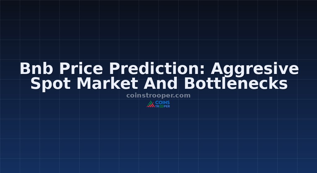 Bnb Price Prediction: Aggresive Spot Market And Bottlenecks