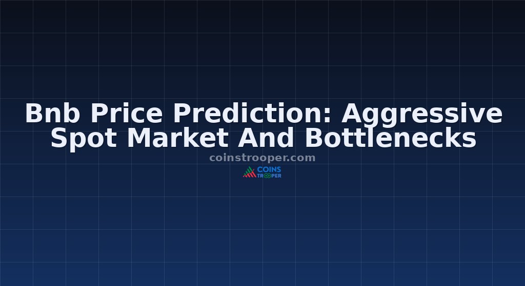 Bnb Price Prediction: Aggressive Spot Market And Bottlenecks