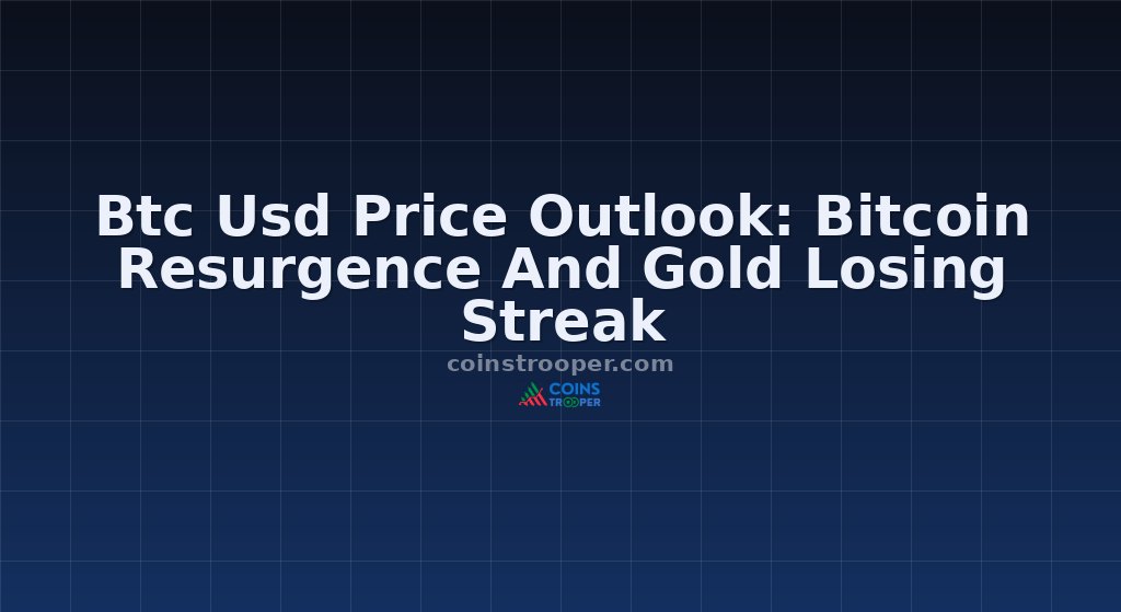 Btc Usd Price Outlook: Bitcoin Resurgence And Gold Losing Streak