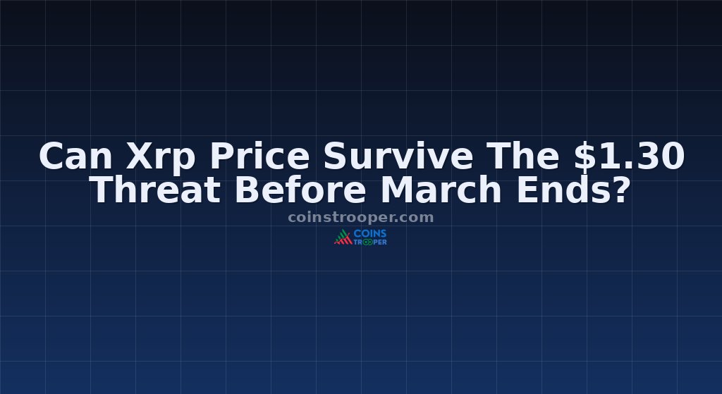 Can Xrp Price Survive The $1.30 Threat Before March Ends?
