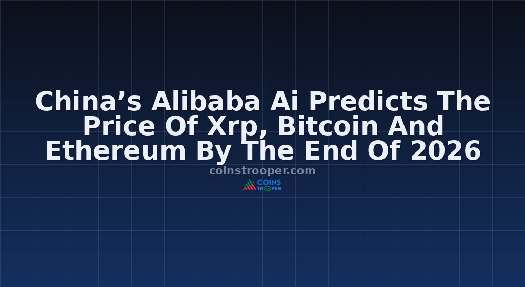 China’s Alibaba Ai Predicts The Price Of Xrp, Bitcoin And Ethereum By The End Of 2026