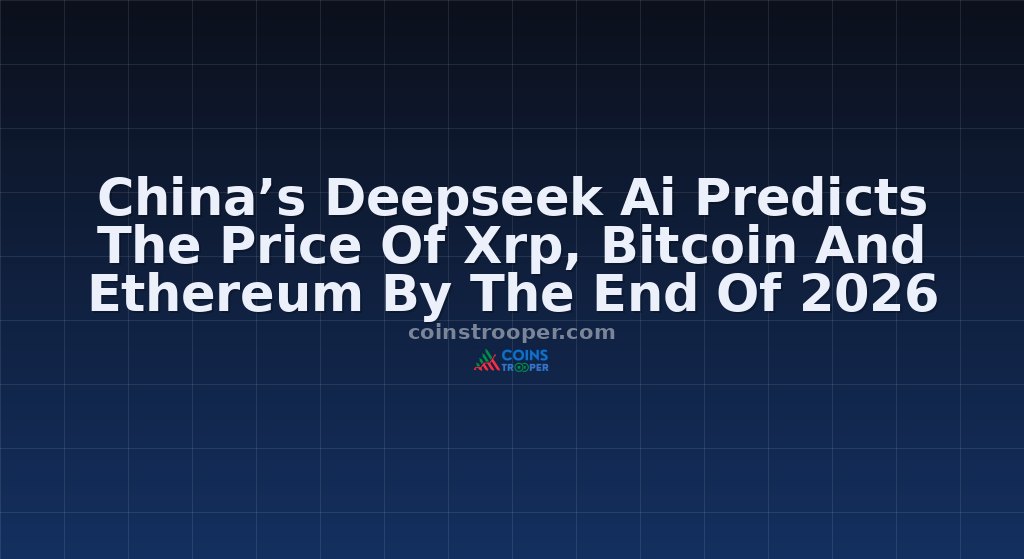 China’s Deepseek Ai Predicts The Price Of Xrp, Bitcoin And Ethereum By The End Of 2026