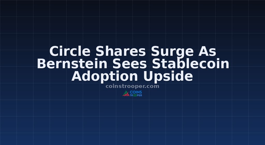Circle Shares Surge As Bernstein Sees Stablecoin Adoption Upside