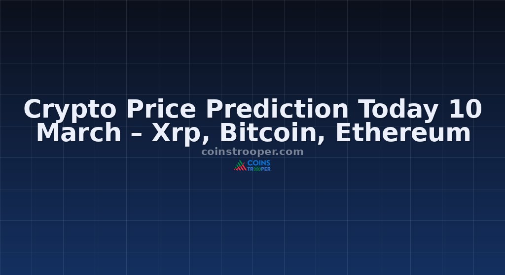 Crypto Price Prediction Today 10 March – Xrp, Bitcoin, Ethereum
