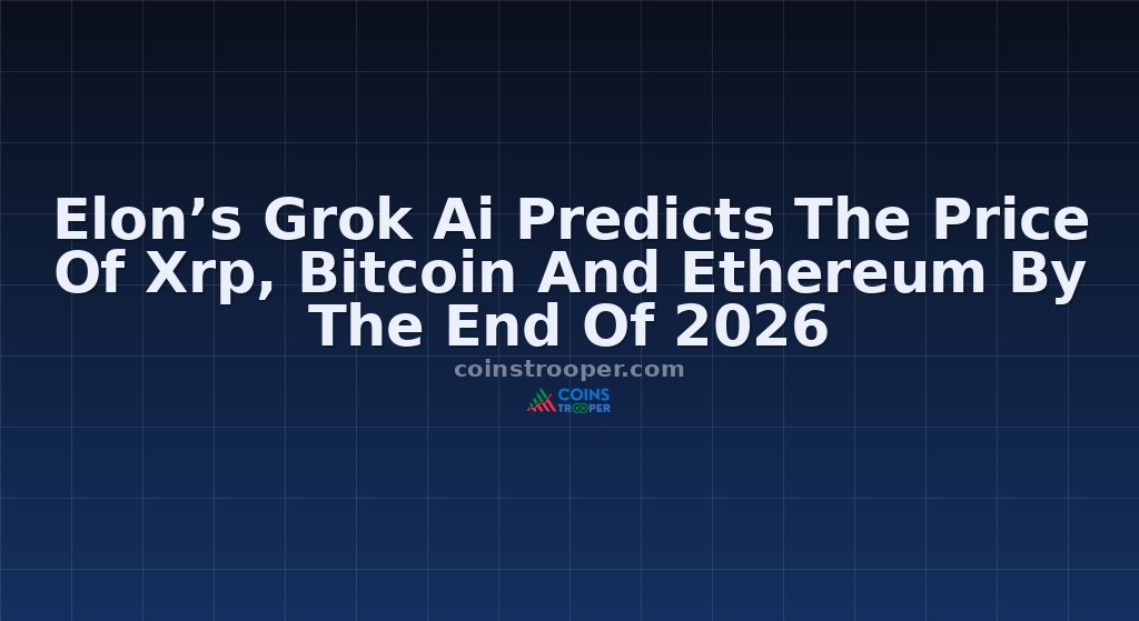 Elon’s Grok Ai Predicts The Price Of Xrp, Bitcoin And Ethereum By The End Of 2026