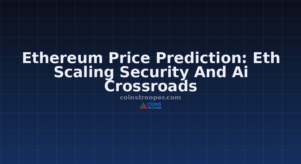 Ethereum Price Prediction: Eth Scaling Security And Ai Crossroads