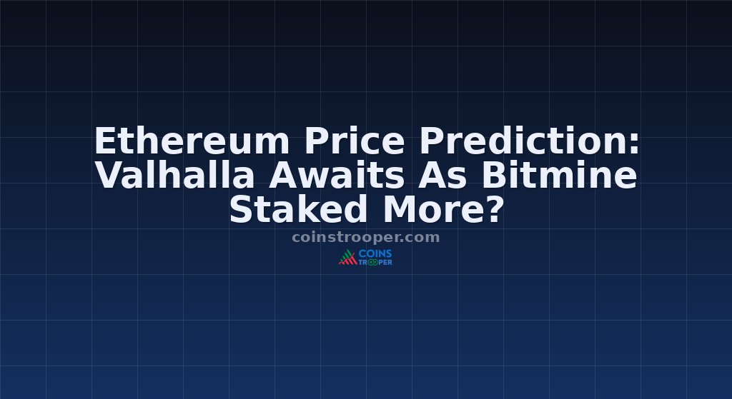 Ethereum Price Prediction: Valhalla Awaits As Bitmine Staked More?