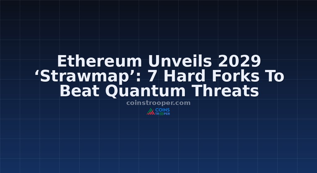 Ethereum Unveils 2029 ‘Strawmap’: 7 Hard Forks To Beat Quantum Threats
