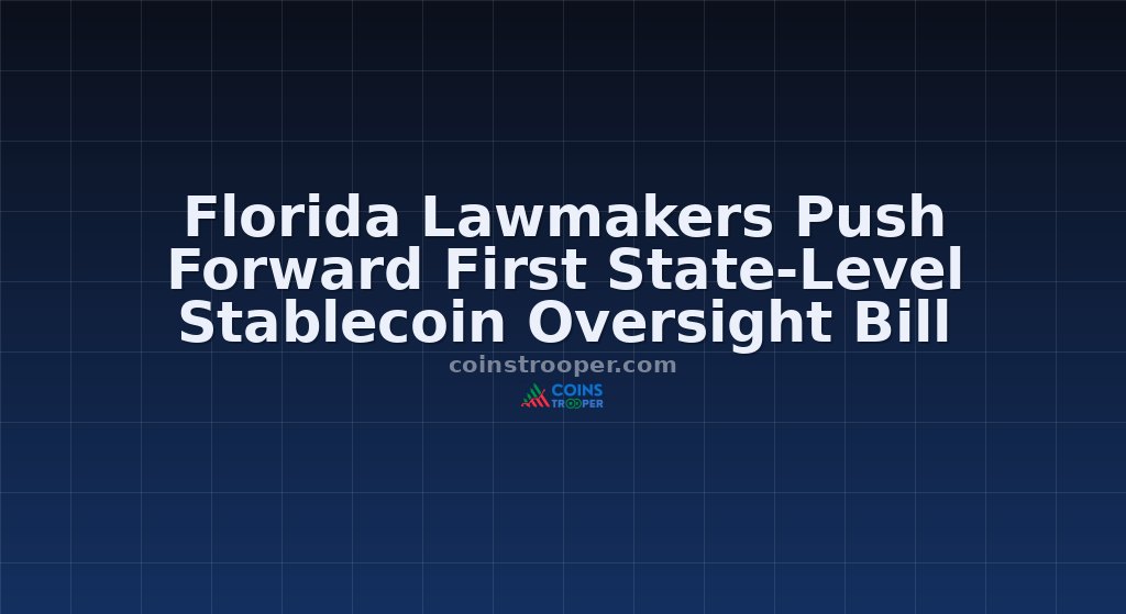 Florida Lawmakers Push Forward First State-Level Stablecoin Oversight Bill