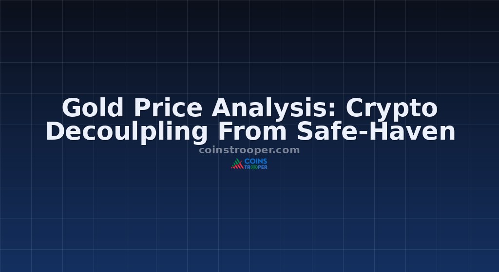 Gold Price Analysis: Crypto Decoulpling From Safe-Haven