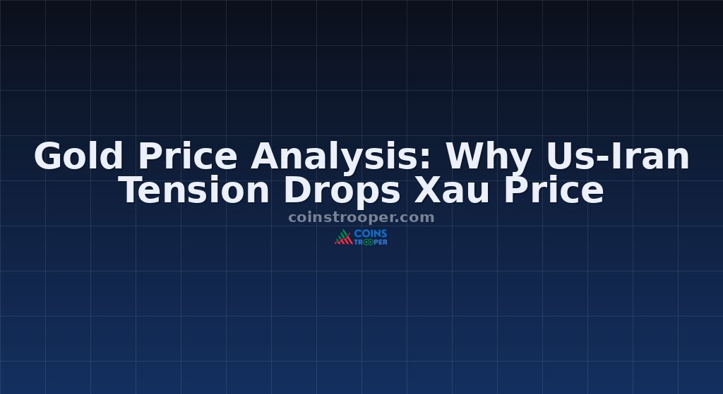 Gold Price Analysis: Why Us-Iran Tension Drops Xau Price