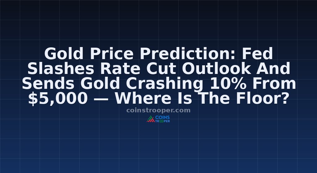 Gold Price Prediction: Fed Slashes Rate Cut Outlook And Sends Gold Crashing 10% From $5,000 — Where Is The Floor?