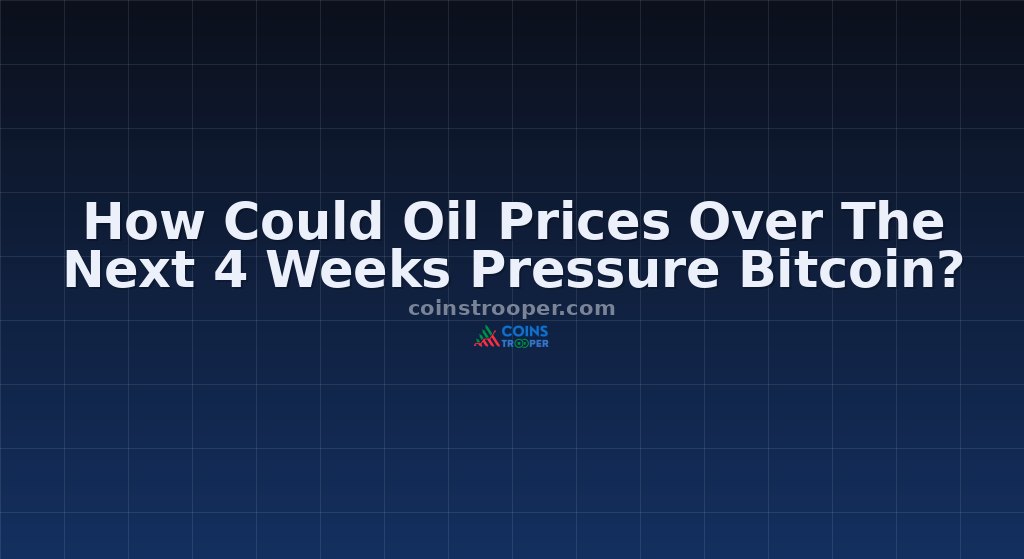 How Could Oil Prices Over The Next 4 Weeks Pressure Bitcoin?